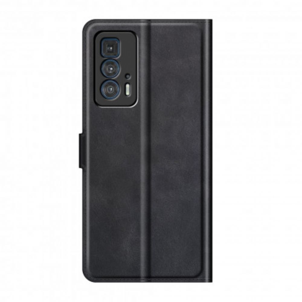 Lederhüllen Für Motorola Edge 20 Pro Extrem Schmaler Ledereffekt