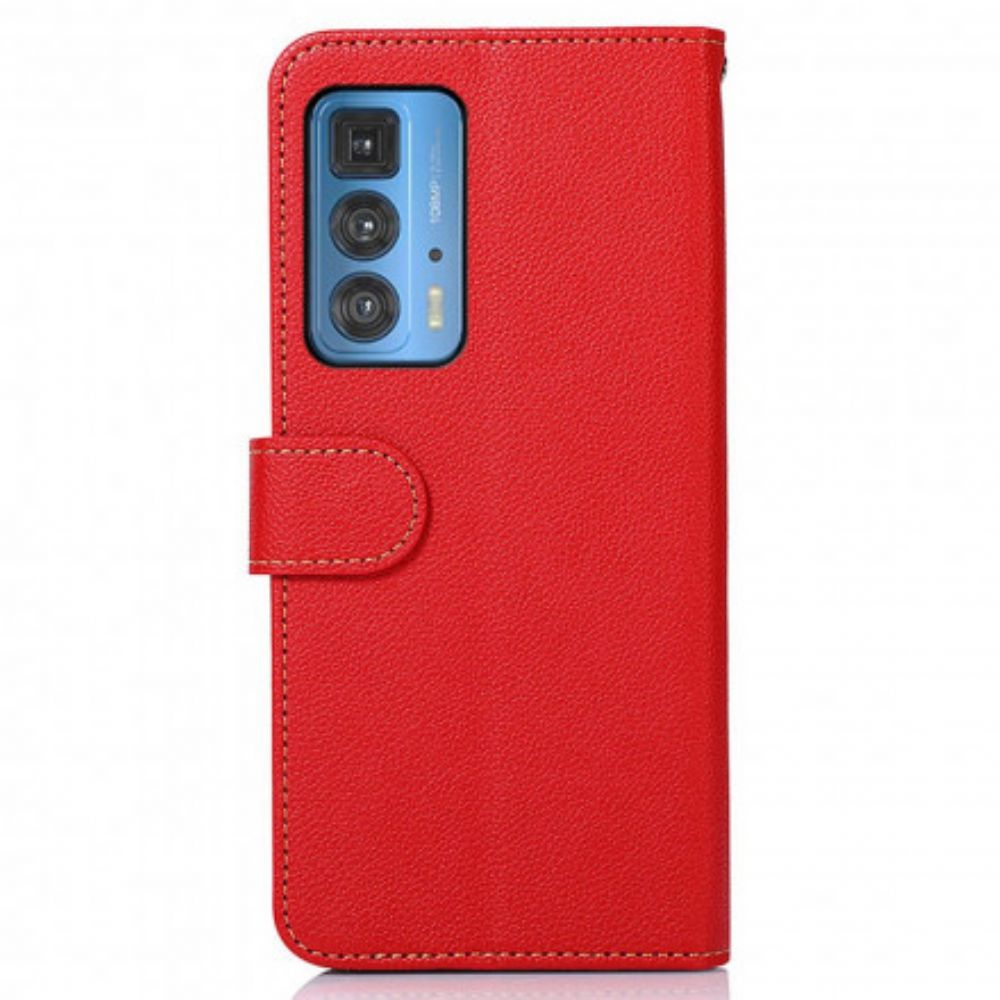 Lederhüllen Für Motorola Edge 20 Pro Liche Style Rfid Khazneh