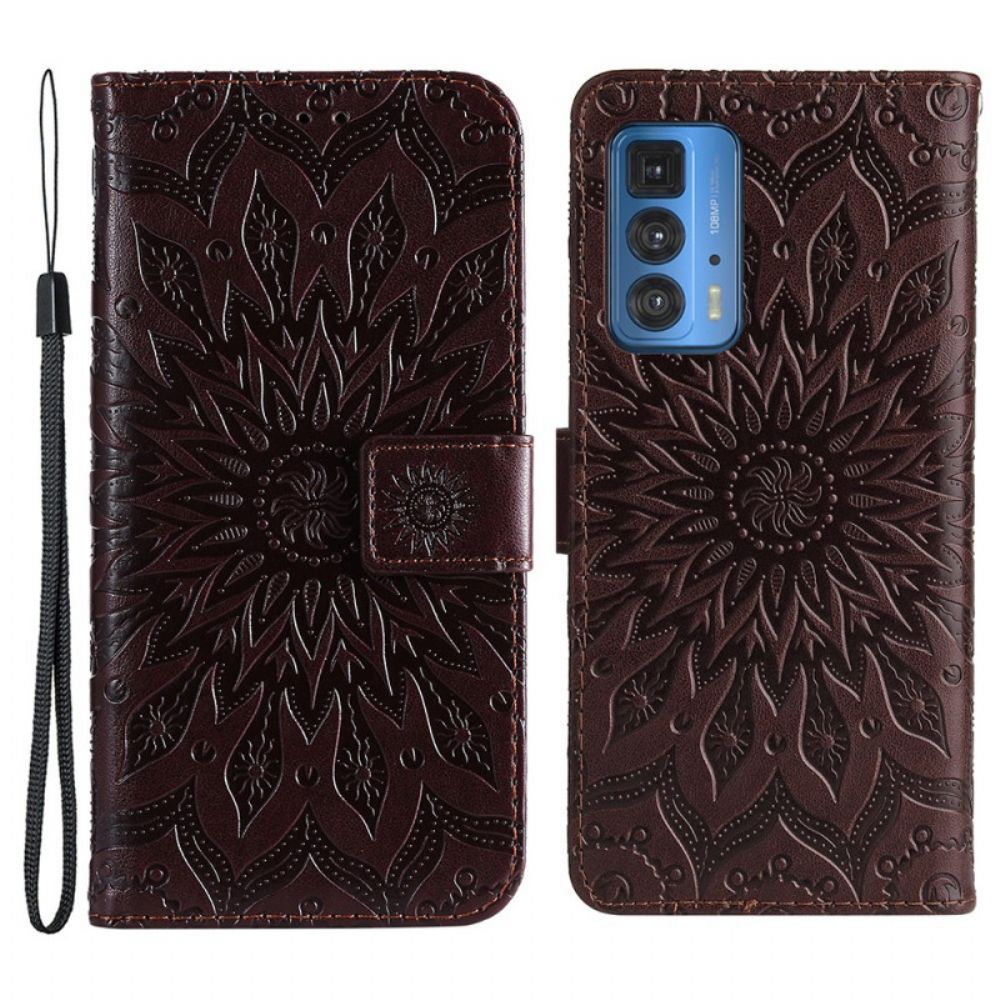 Lederhüllen Für Motorola Edge 20 Pro Sonnenblume