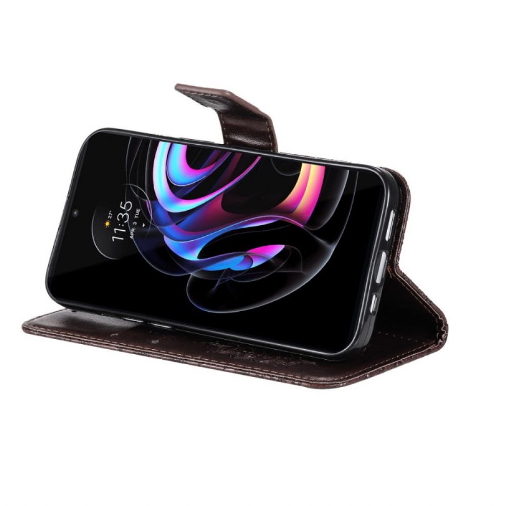 Lederhüllen Für Motorola Edge 20 Pro Sonnenblume