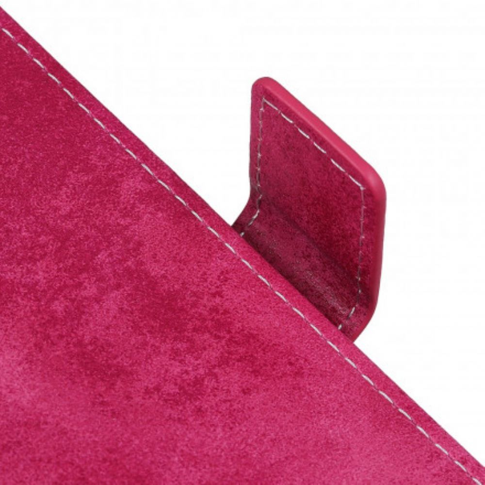 Lederhüllen Für Motorola Edge 20 Pro Vintage Kunstleder