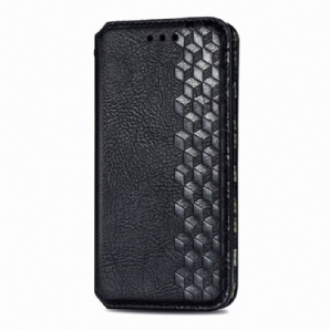 Schutzhülle Für Motorola Edge 20 Pro Flip Case Ledereffekt Mit Rautenstruktur
