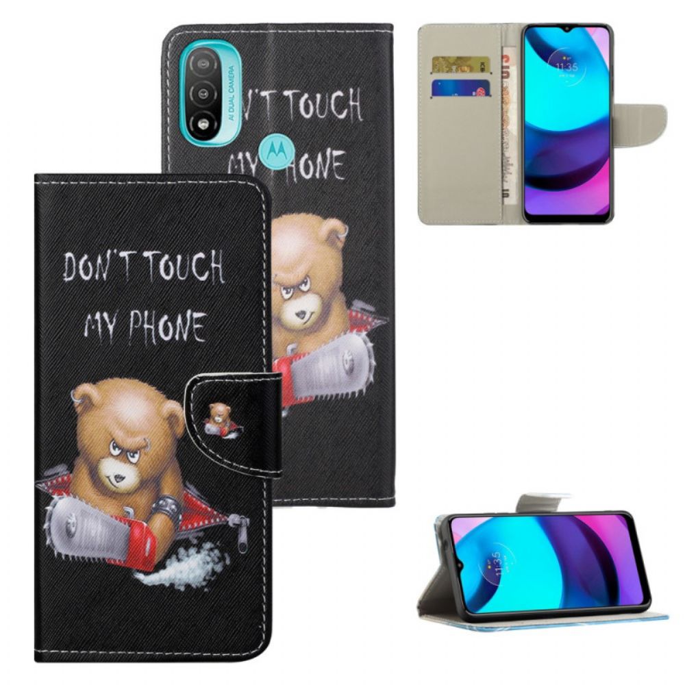 Flip Case Für Moto G71 5G Gefährlicher Bär