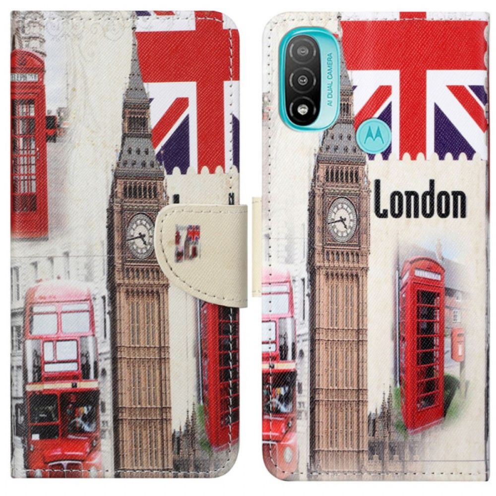 Flip Case Für Moto G71 5G Londoner Leben