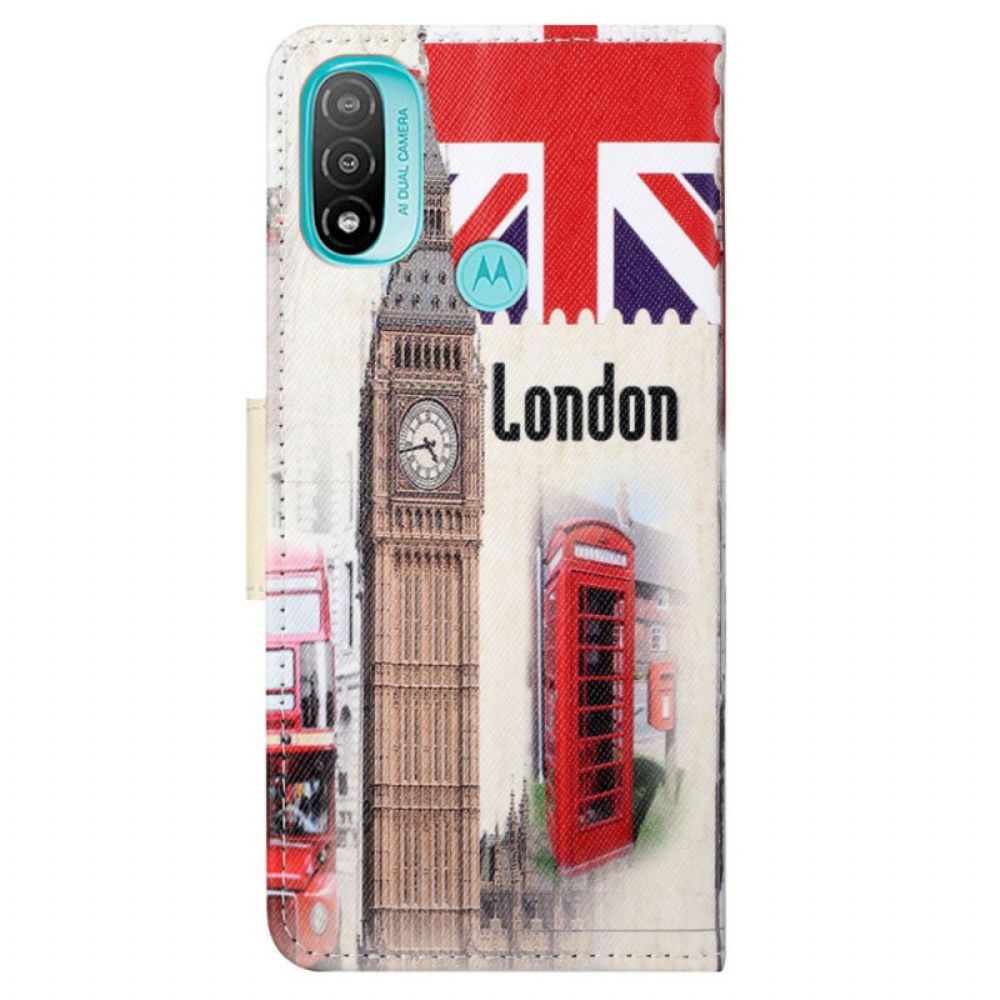 Flip Case Für Moto G71 5G Londoner Leben