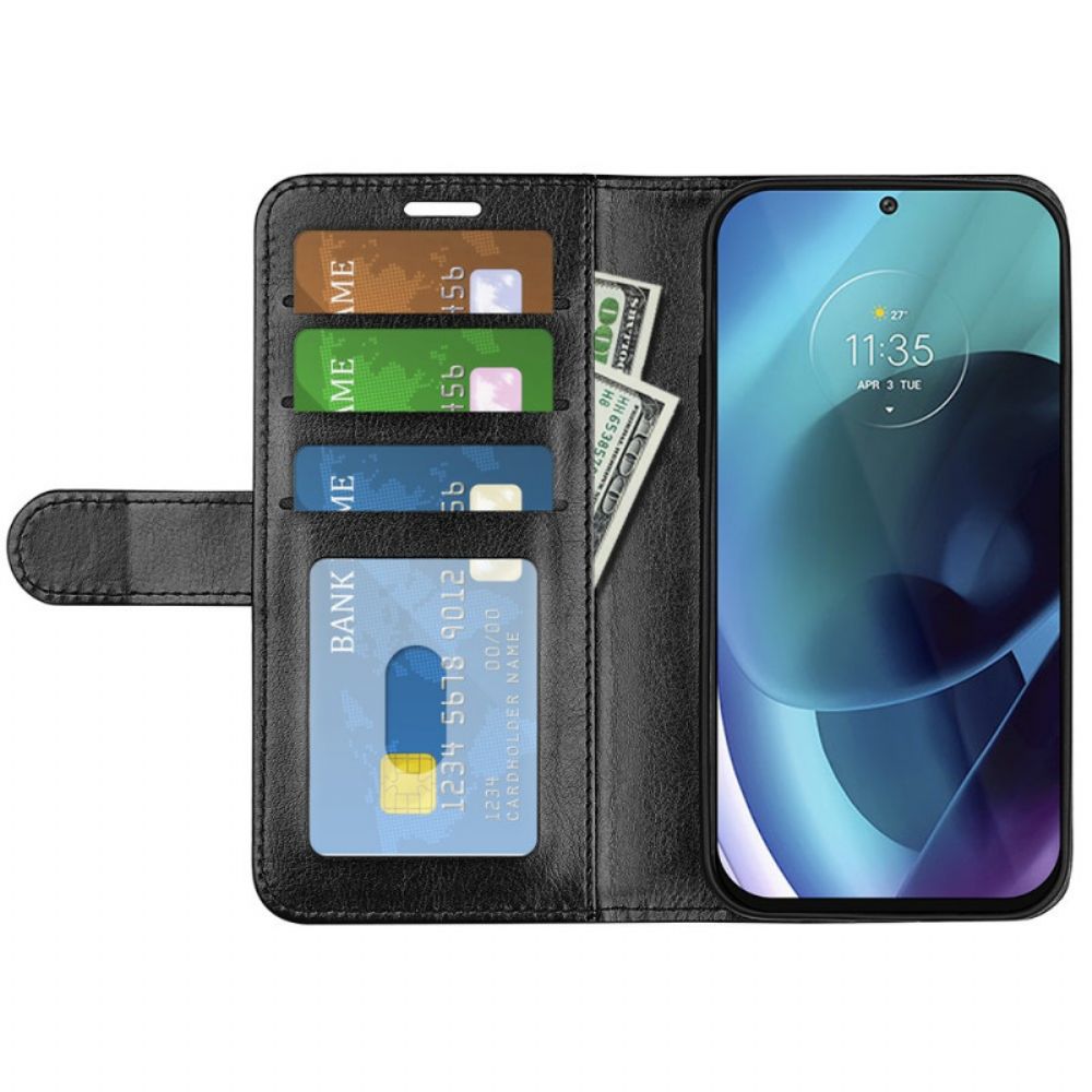 Lederhüllen Für Moto G71 5G Ledereffekt