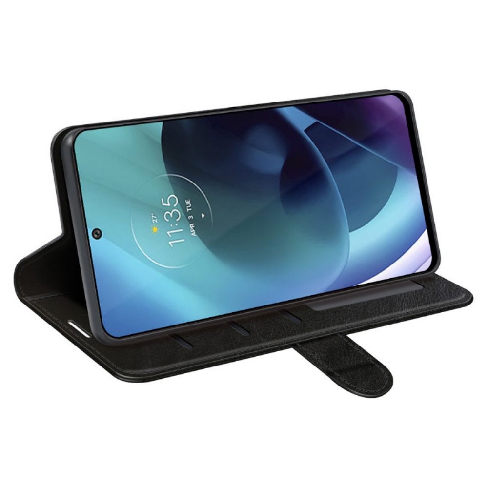 Lederhüllen Für Moto G71 5G Ledereffekt