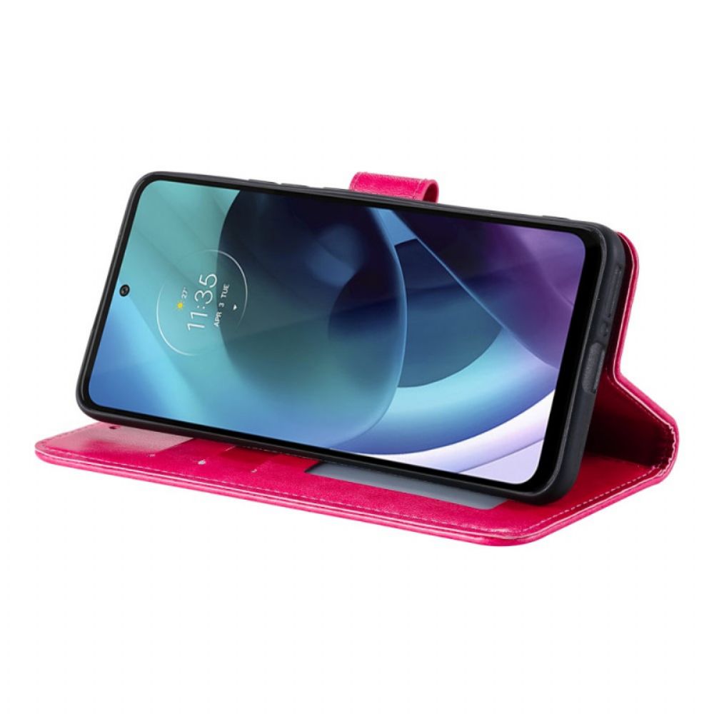 Lederhüllen Für Moto G71 5G Sonnen-mandala