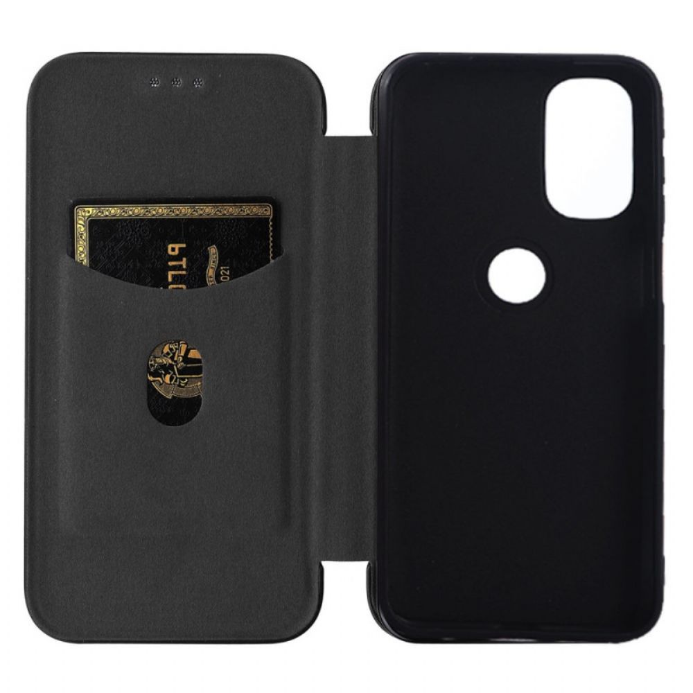 Schutzhülle Für Moto G71 5G Flip Case Farbiges Carbon-silikon