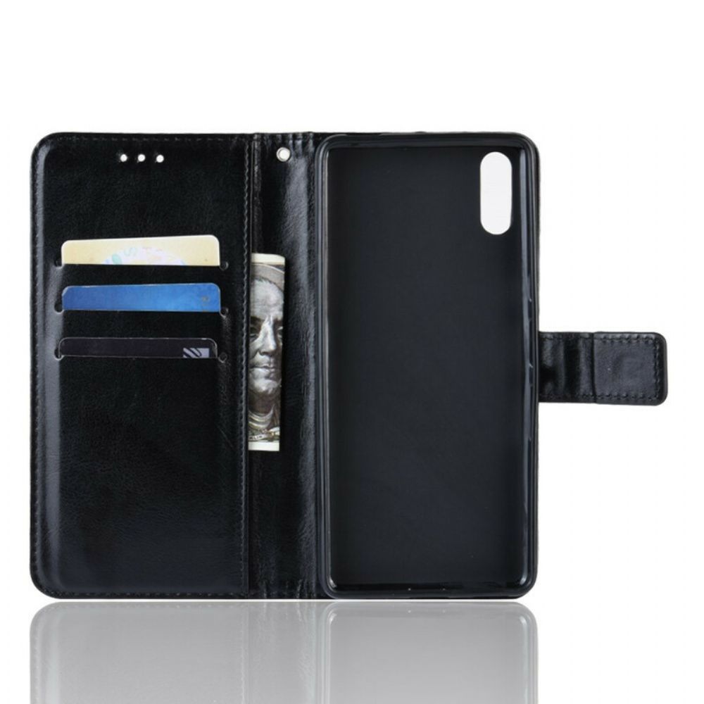 Flip Case Für Sony Xperia L3 Utra Kunstleder Mit Riemen
