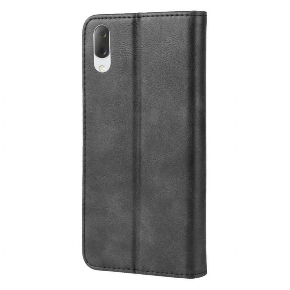 Schutzhülle Für Sony Xperia L3 Flip Case Lederoptik Im Vintage-design