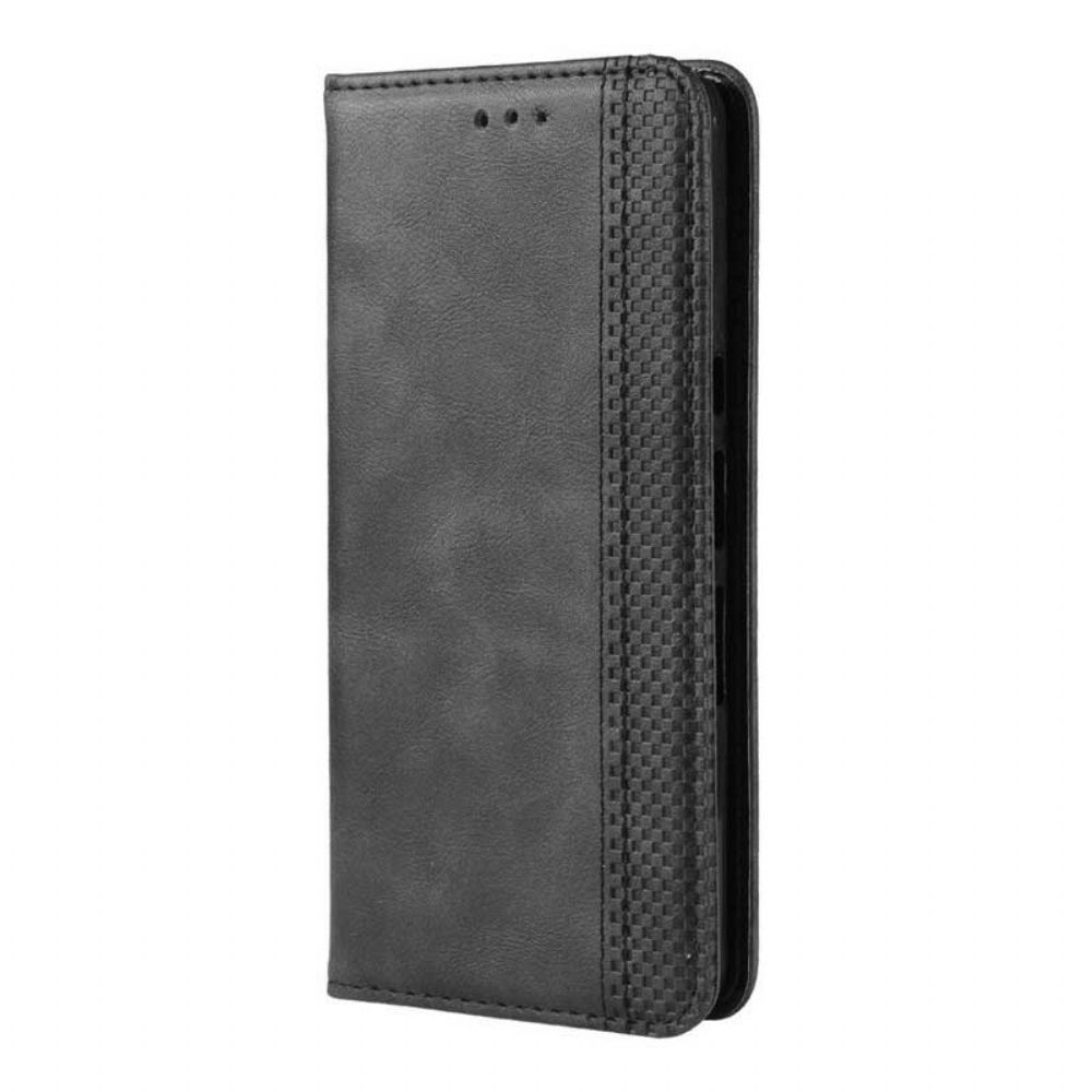Schutzhülle Für Sony Xperia L3 Flip Case Lederoptik Im Vintage-design