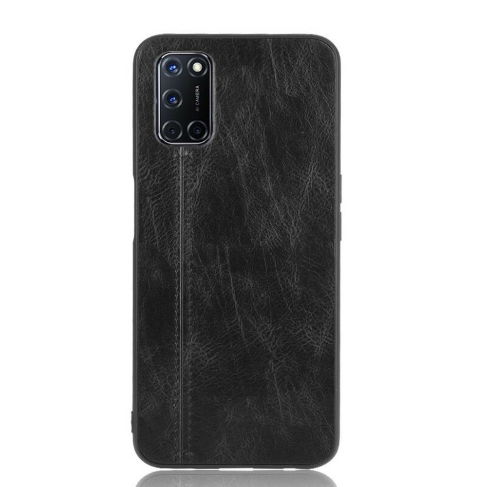 Handyhülle Für Oppo A72 Naht Lederoptik