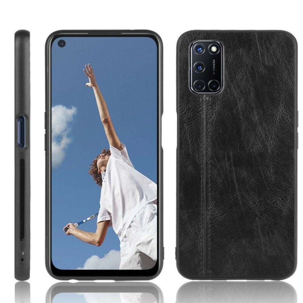 Handyhülle Für Oppo A72 Naht Lederoptik