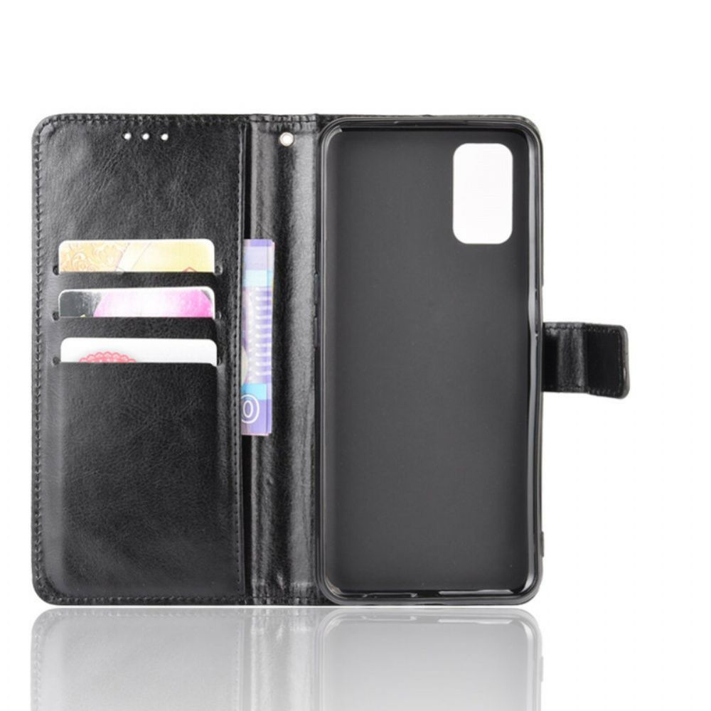 Lederhüllen Für Oppo A72 Auffälliges Kunstleder