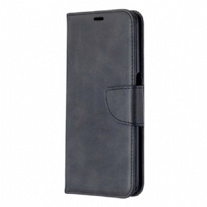 Lederhüllen Für Oppo A72 Flip Case Glatte Schräge Klappe