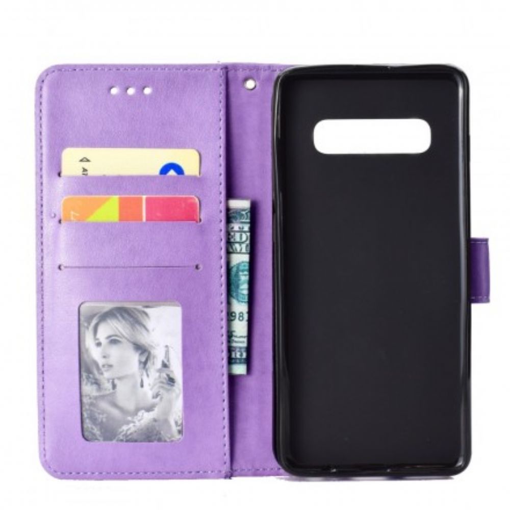 Flip Case Für Samsung Galaxy S10 Plus Sonnen-mandala