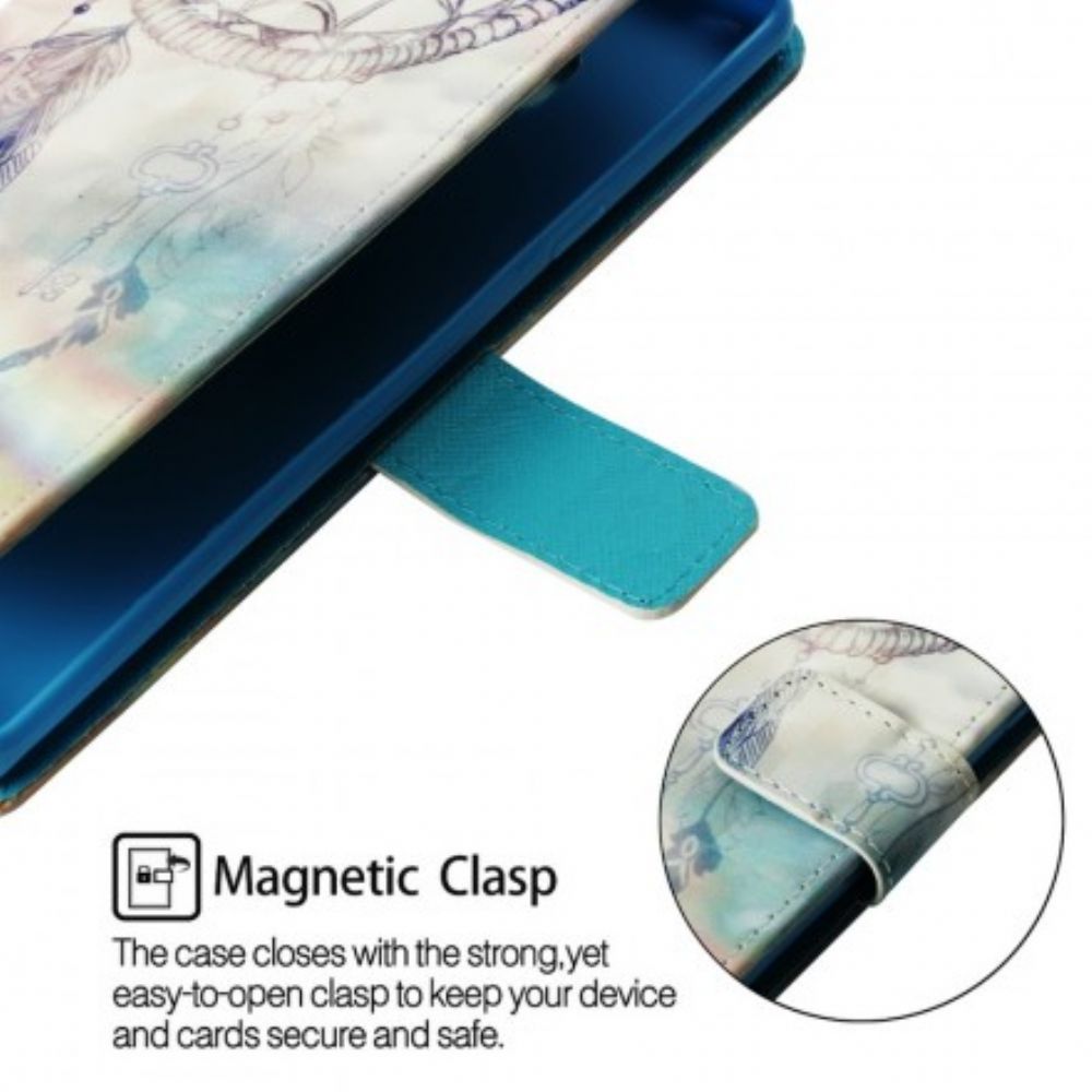 Flip Case Für Samsung Galaxy S10 Plus Wasserfarbener Traumfänger