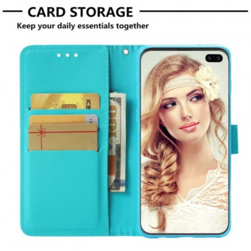 Flip Case Für Samsung Galaxy S10 Plus Wasserfarbener Traumfänger