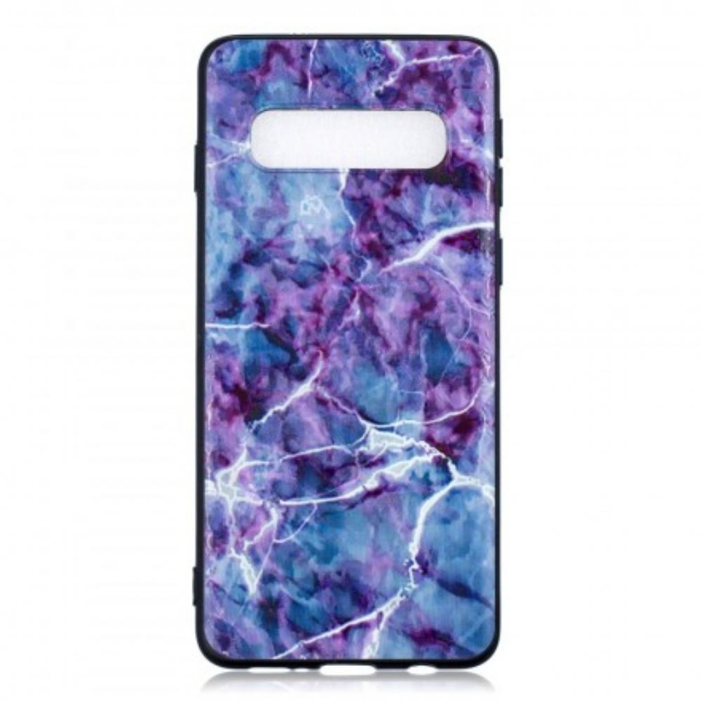 Hülle Für Samsung Galaxy S10 Plus Lila Marmor