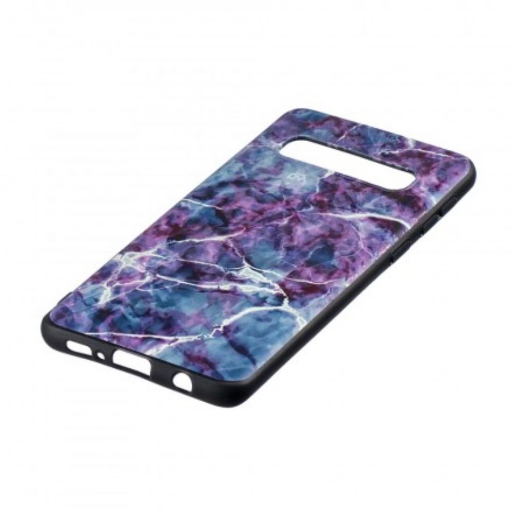 Hülle Für Samsung Galaxy S10 Plus Lila Marmor