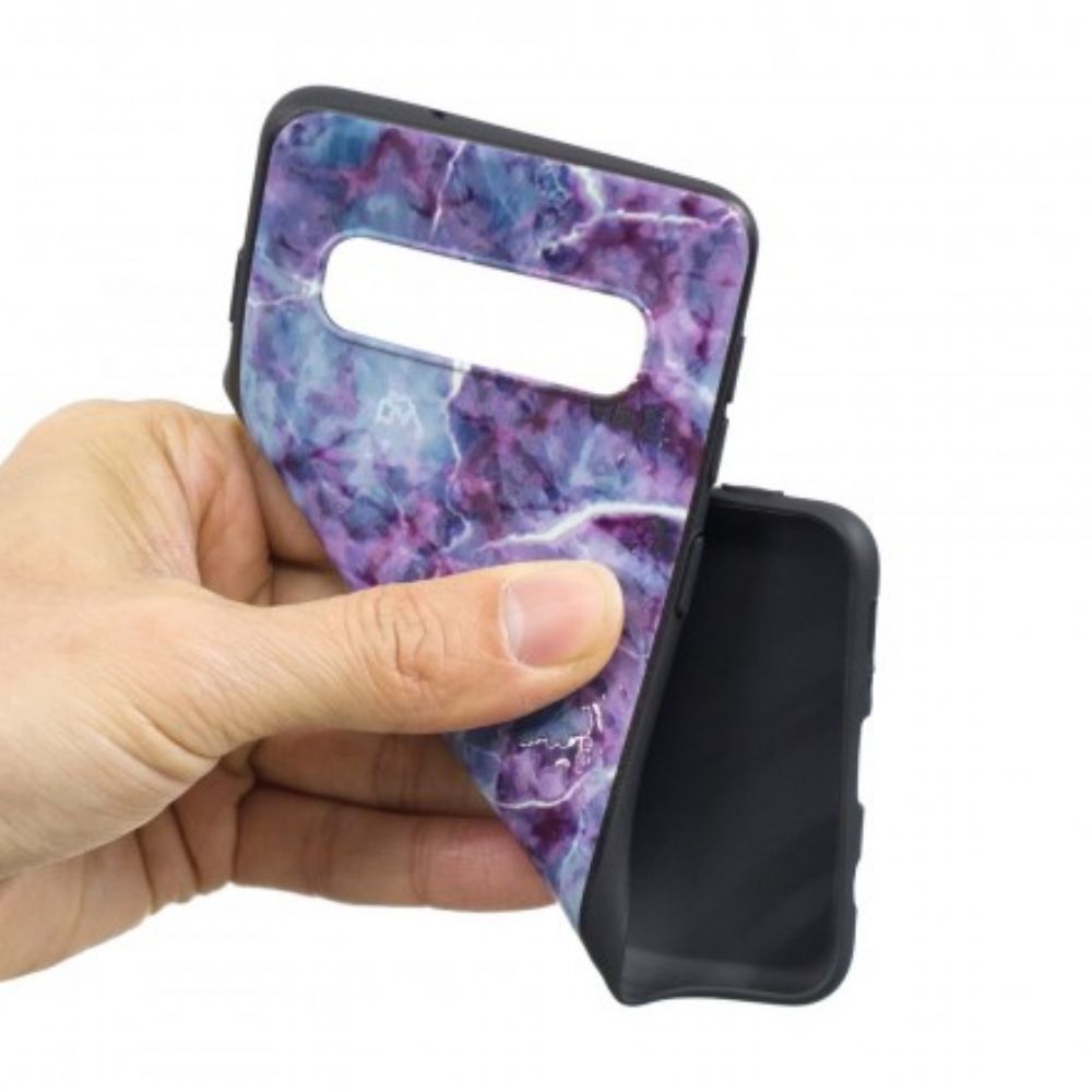 Hülle Für Samsung Galaxy S10 Plus Lila Marmor
