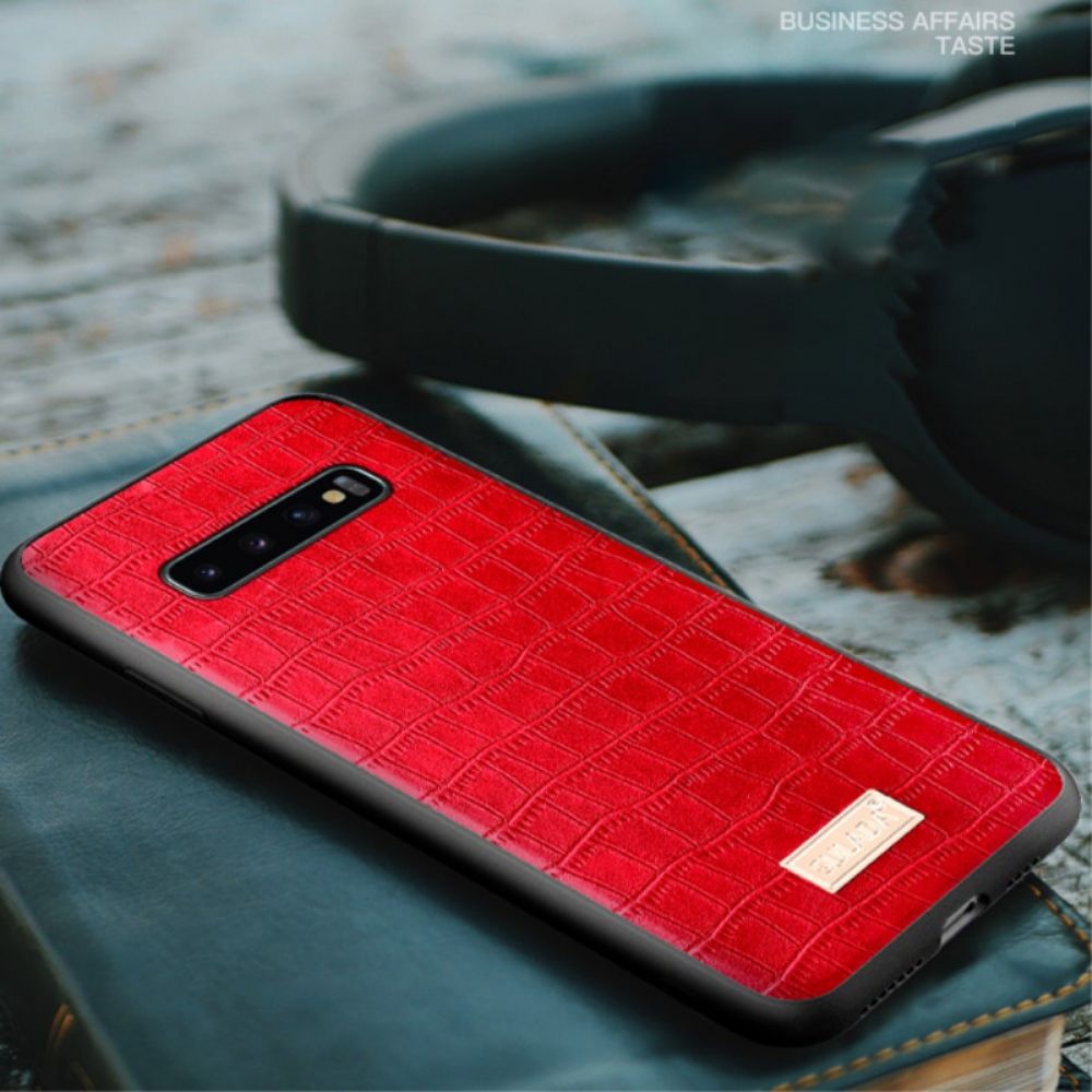 Hülle Für Samsung Galaxy S10 Plus Sulada Krokodilleder-effekt