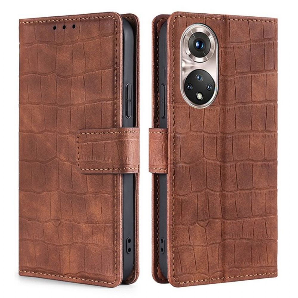 Lederhüllen Für Honor 50 Pro Pro Skin-touch-krokodil