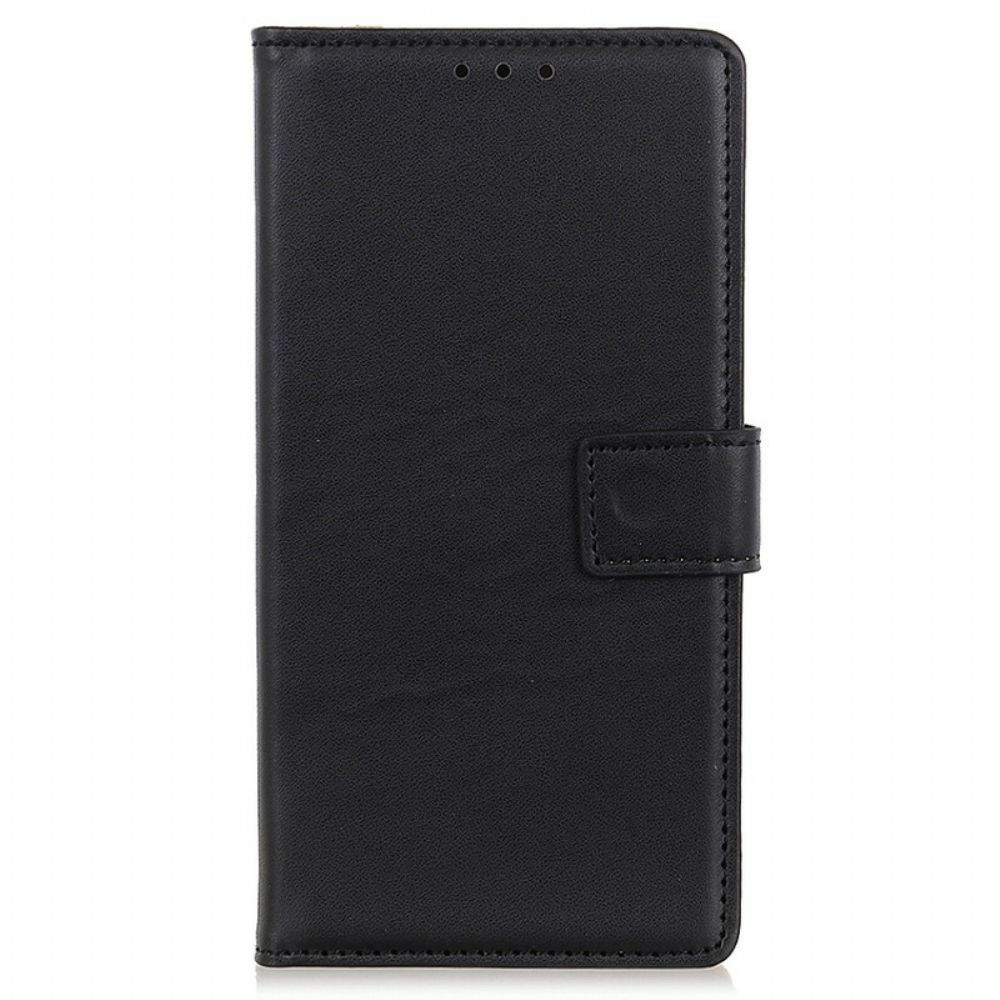Flip Case Für iPhone 13 Mini Einfacher Ledereffekt