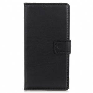 Flip Case Für iPhone 13 Mini Einfacher Ledereffekt