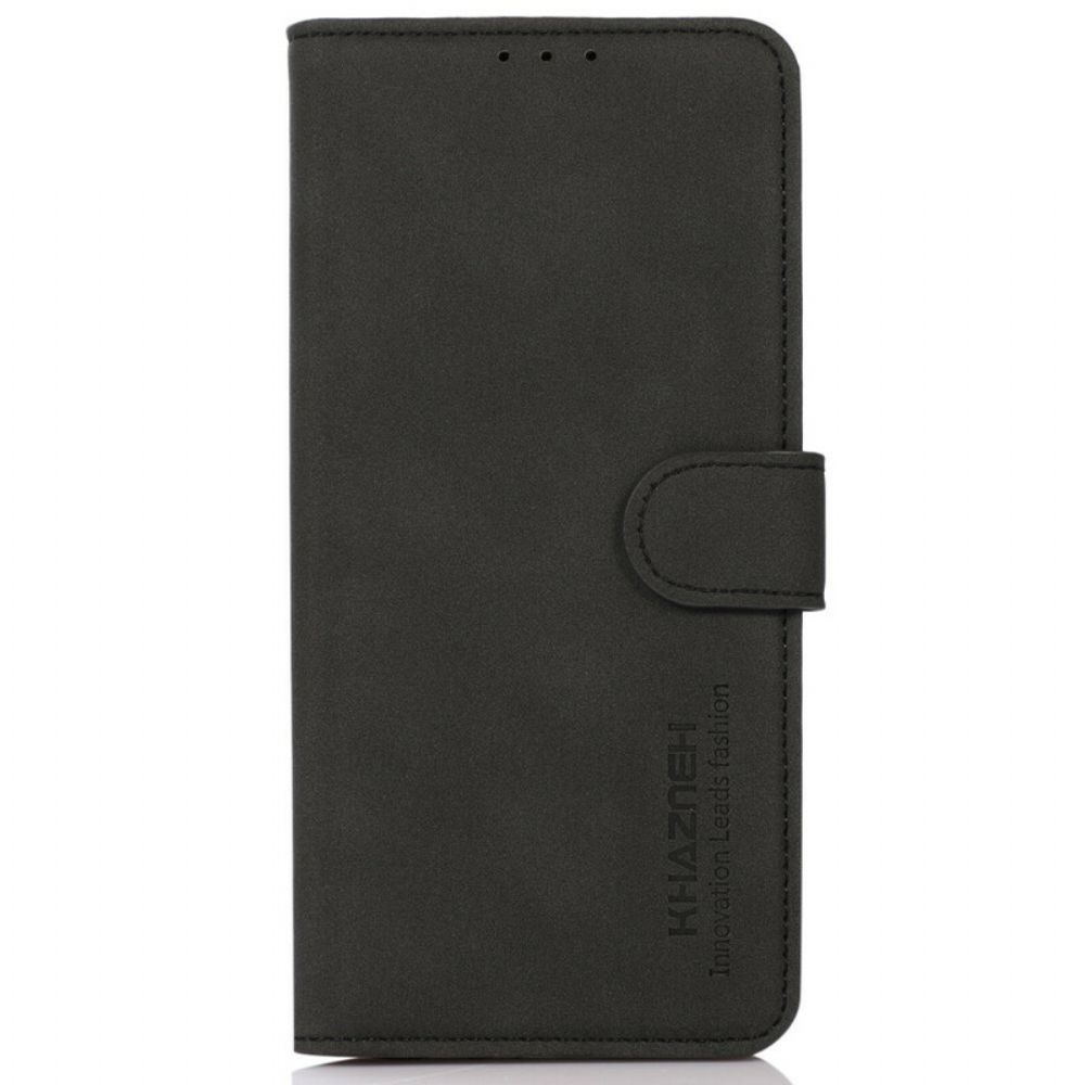 Flip Case Für iPhone 13 Mini Khazneh Modischer Ledereffekt