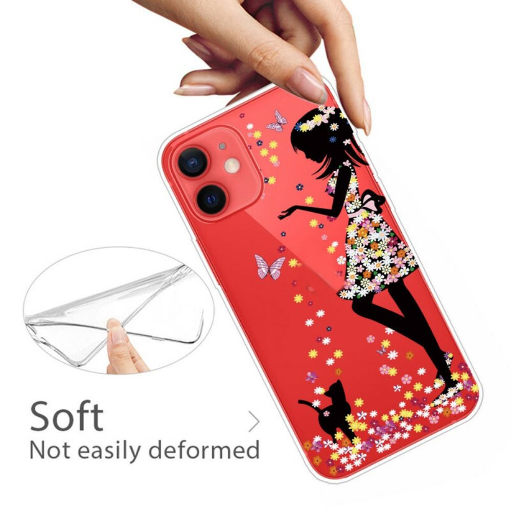 Handyhülle Für iPhone 13 Mini Blumenmädchen