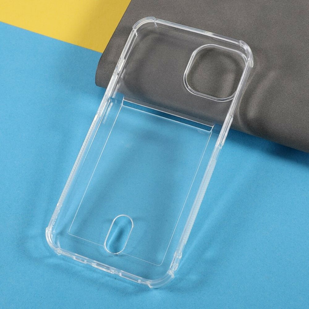 Hülle Für iPhone 13 Mini Farbe Transparenter Kartenhalter