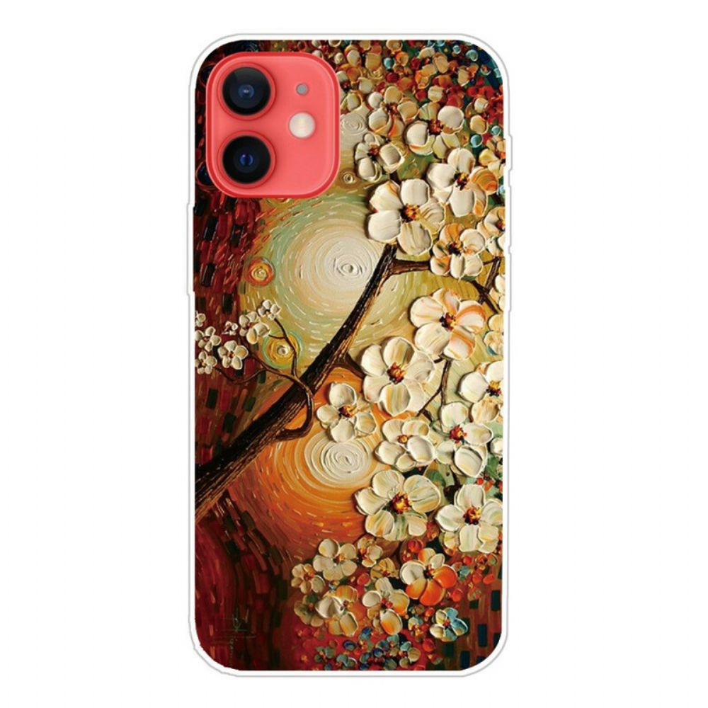 Hülle Für iPhone 13 Mini Flexible Blumen