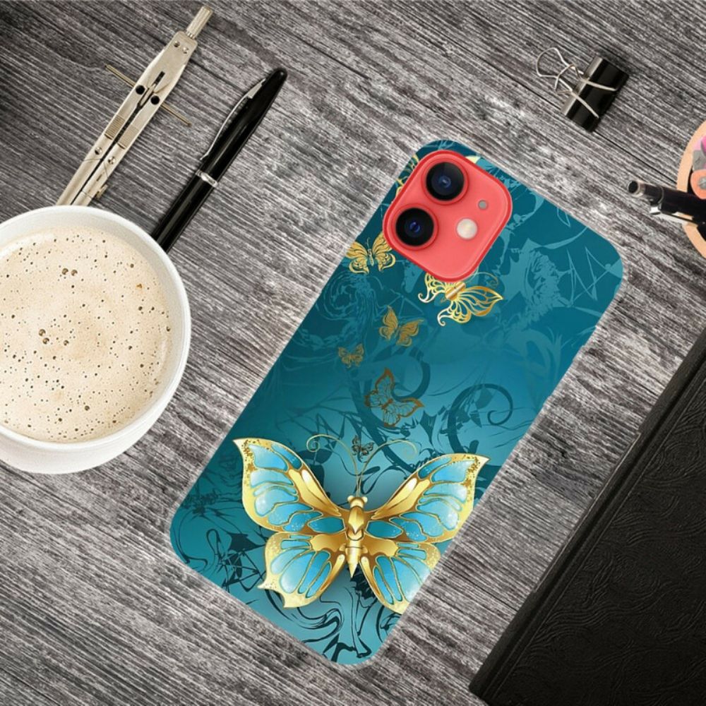 Hülle Für iPhone 13 Mini Flexible Schmetterlinge