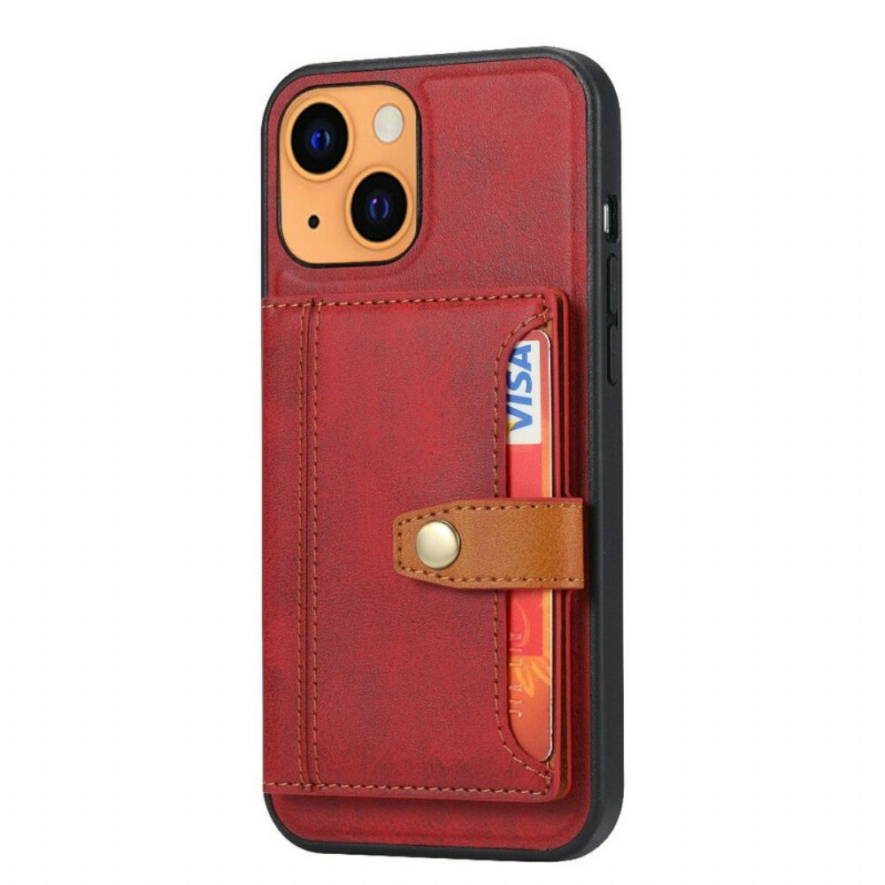 Hülle Für iPhone 13 Mini Kartenhalter Riemenhalter