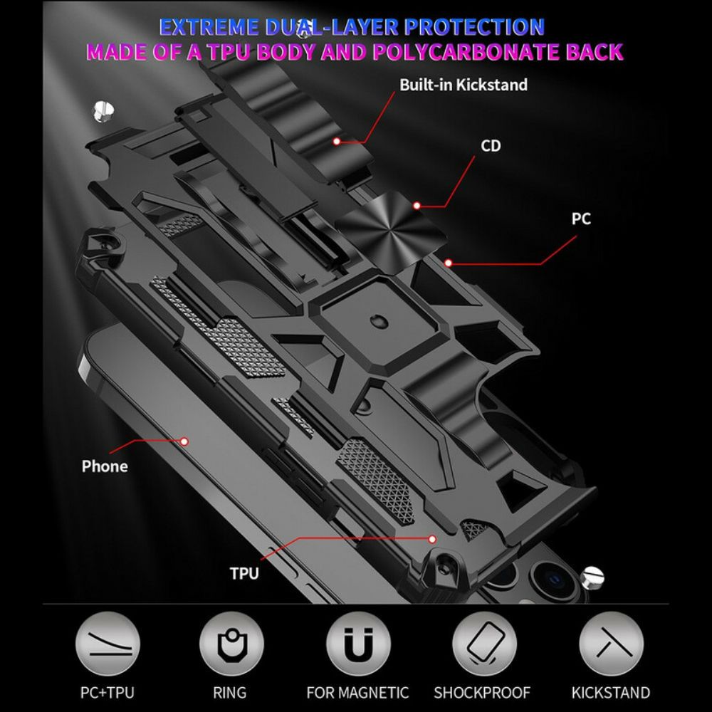 Hülle Für iPhone 13 Mini Militärbeständig Abnehmbar