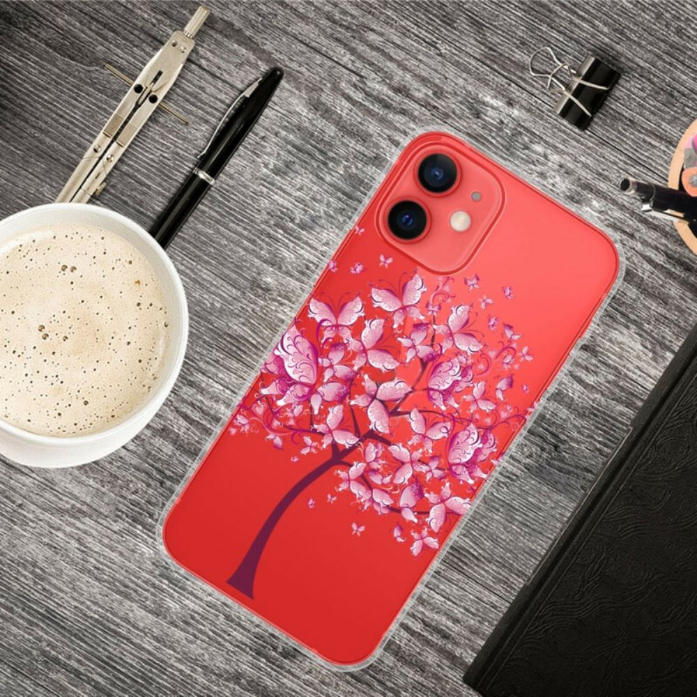 Hülle Für iPhone 13 Mini Rosa Baumkrone