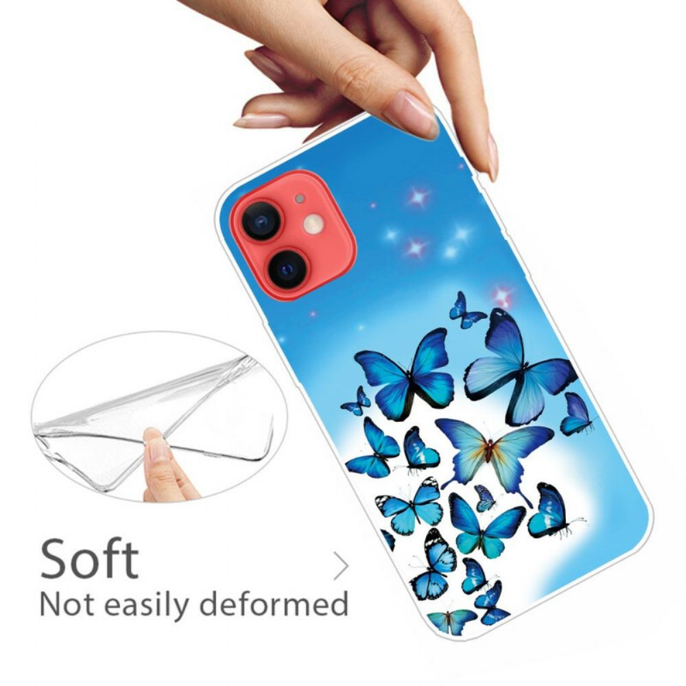 Hülle Für iPhone 13 Mini Schmetterlinge Schmetterlinge