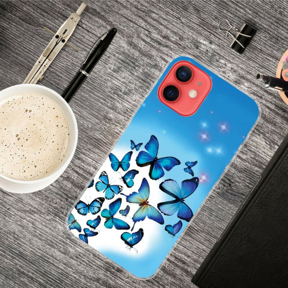 Hülle Für iPhone 13 Mini Schmetterlinge Schmetterlinge