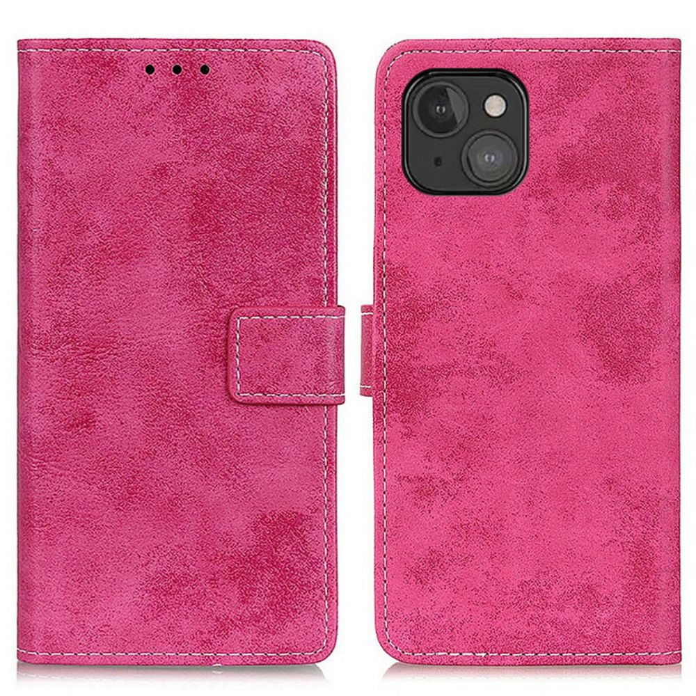 Lederhüllen Für iPhone 13 Mini Vintage-leder-effekt