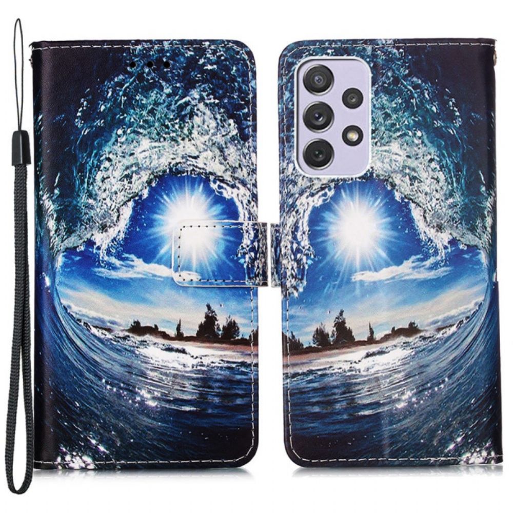 Flip Case Für Samsung Galaxy A33 5G Kiff Die Welle