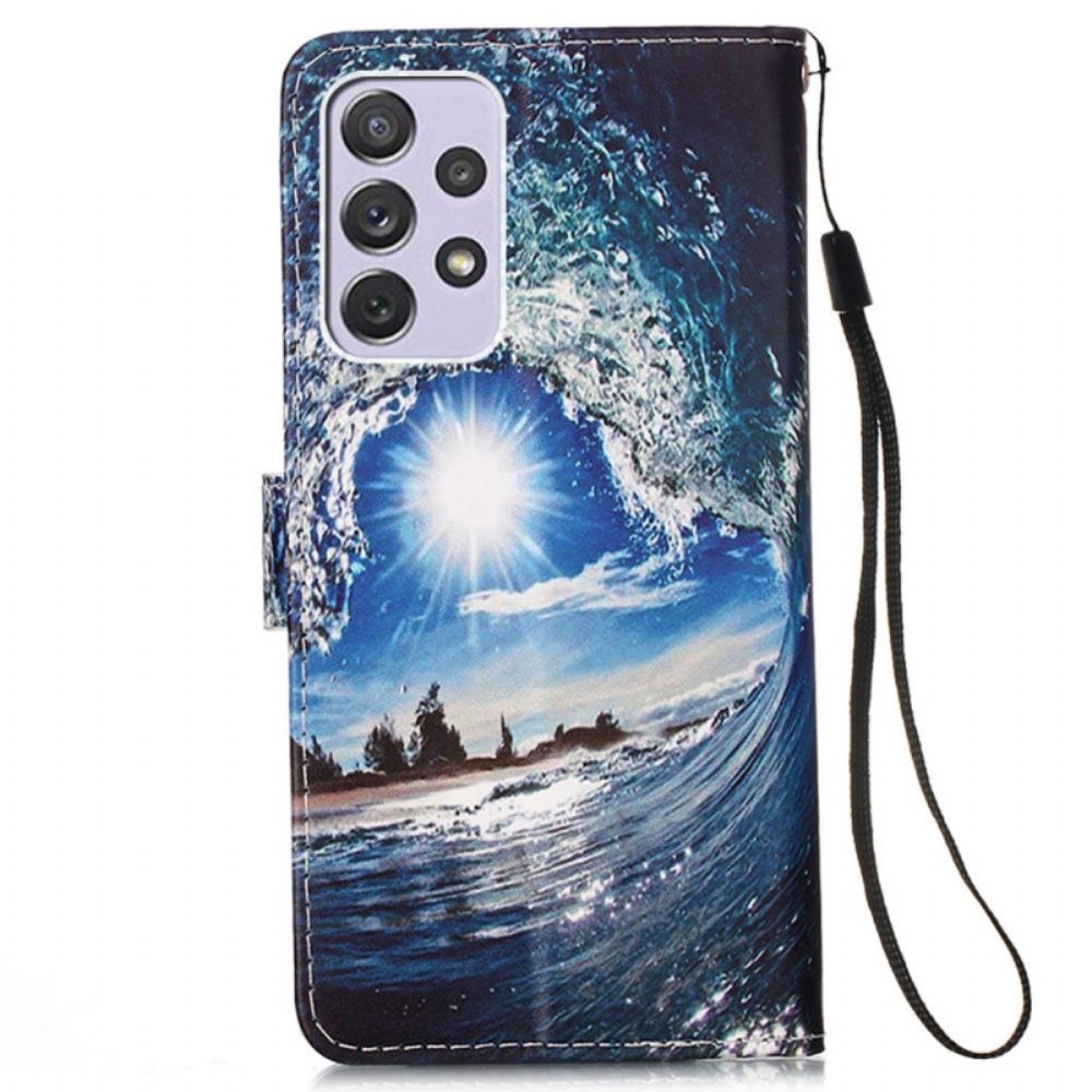 Flip Case Für Samsung Galaxy A33 5G Kiff Die Welle