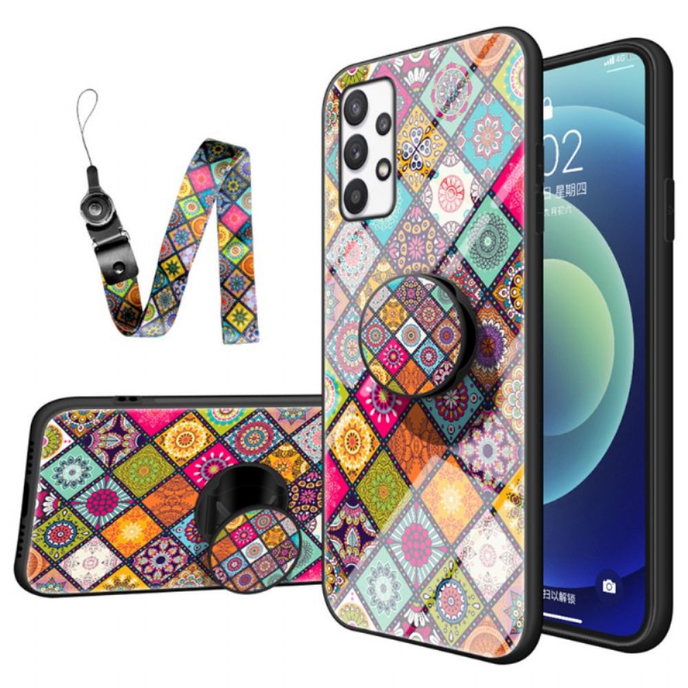Handyhülle Für Samsung Galaxy A33 5G Magnetischer Patchwork-halter
