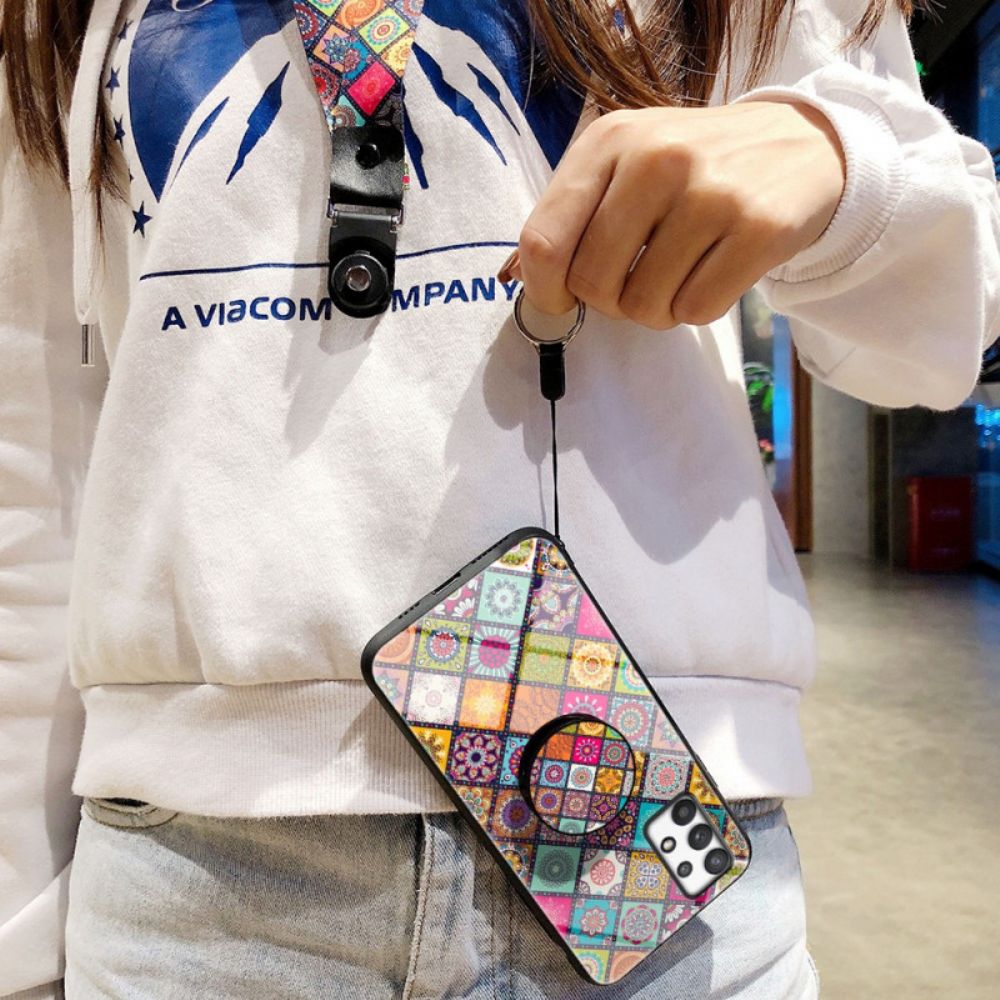 Handyhülle Für Samsung Galaxy A33 5G Magnetischer Patchwork-halter
