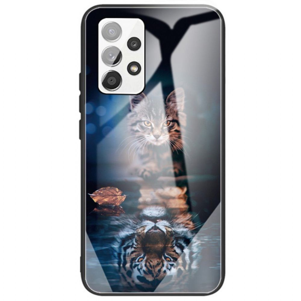Handyhülle Für Samsung Galaxy A33 5G Mein Tiger Panzerglas
