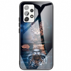 Handyhülle Für Samsung Galaxy A33 5G Mein Tiger Panzerglas