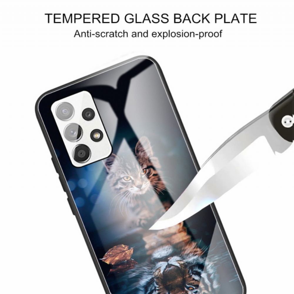Handyhülle Für Samsung Galaxy A33 5G Mein Tiger Panzerglas