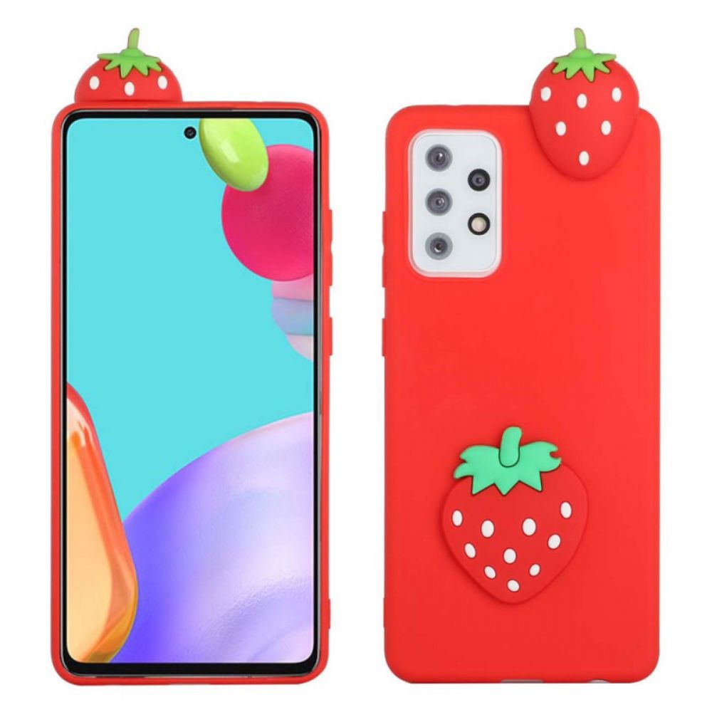 Hülle Für Samsung Galaxy A33 5G Die 3d-erdbeere