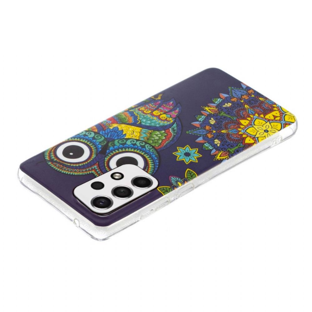 Hülle Für Samsung Galaxy A33 5G Fluoreszierende Mandala-eule